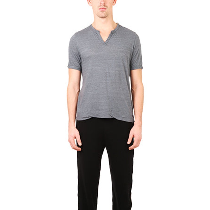 V::Room Charcoal Melange Slit Tee
