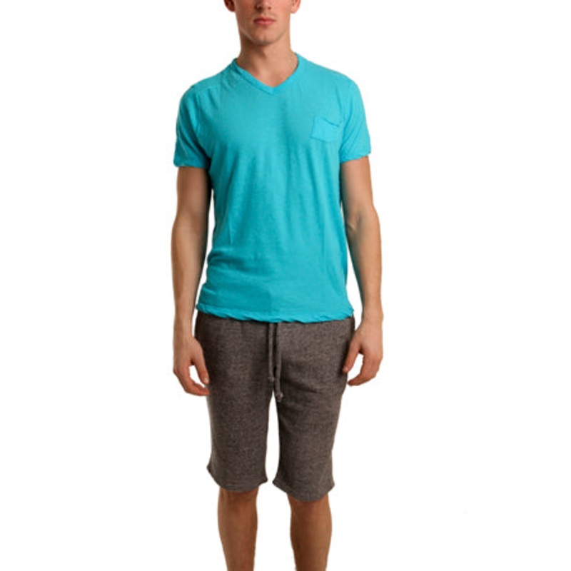 V::ROOM Cyan V Neck Tee|S|M|L|XL|XXL