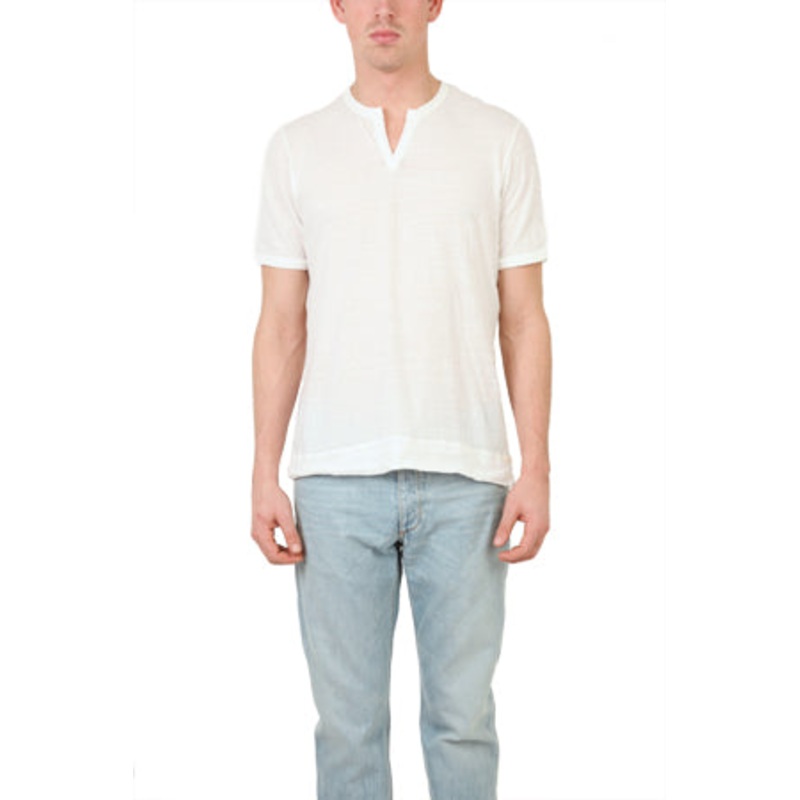 V::ROOM Natural Melange Slit Tee