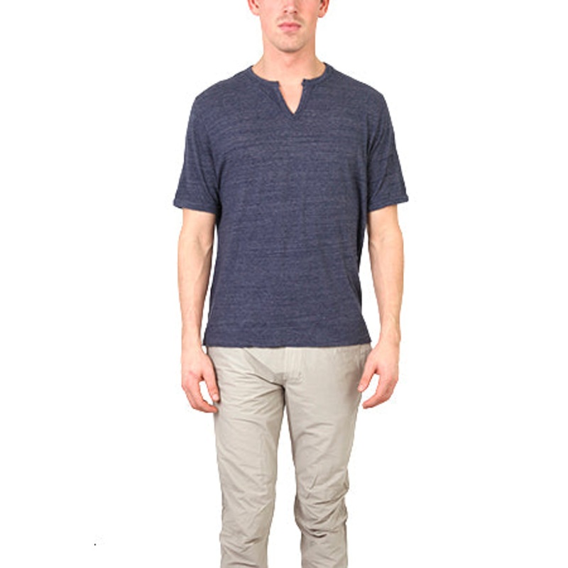 V::ROOM Navy Melange Slit Tee|XS|S|M|L|XL|XXL|XXXL