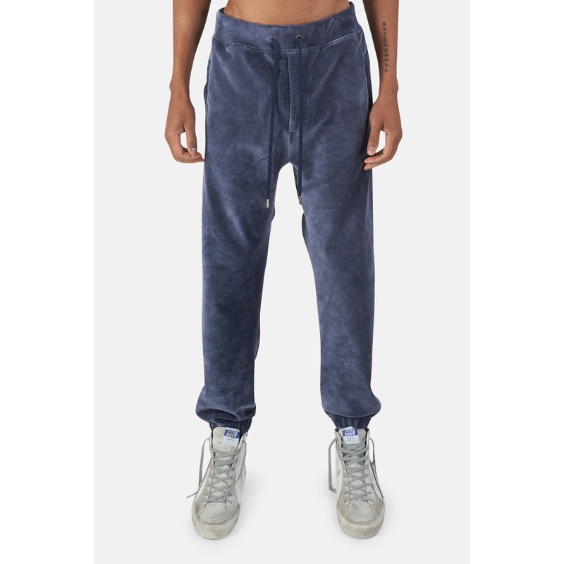 Wheelers.V Midnight Blue Bowery Velour Cord Pant
