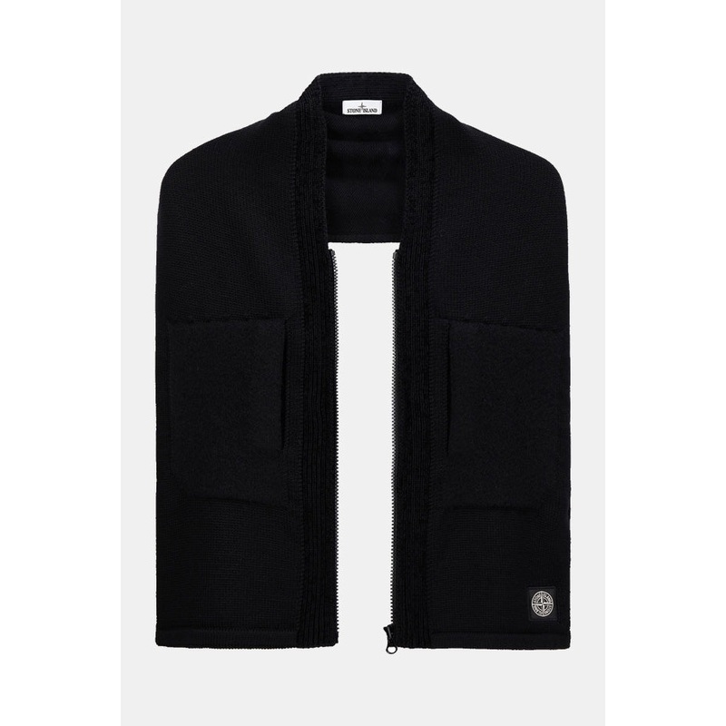 Zipper Scarf Black|OS