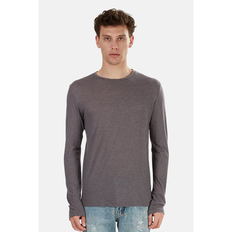 66 Long Sleeve Tee Mauve Charcoal