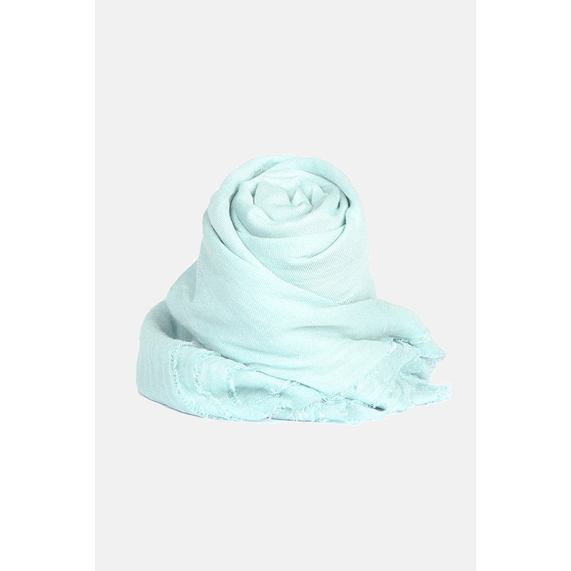 Alexander Cashmere Modal Scarf Aqua Blue