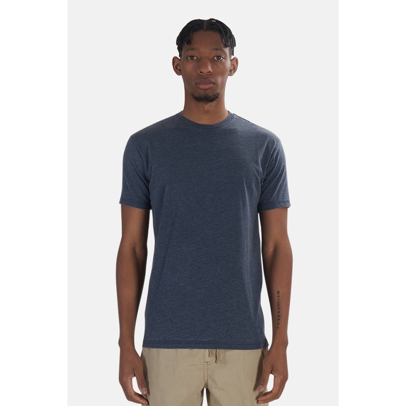 Basic Burnout Tee Navy|S|M|L|XL|XXL