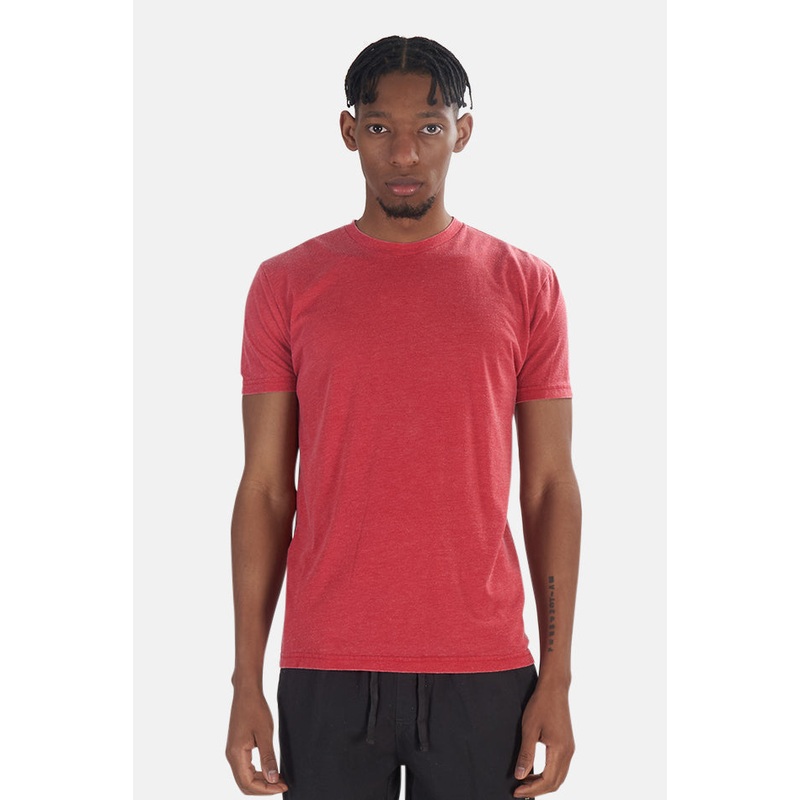 Basic Burnout Tee Red|S|M|L|XL|XXL