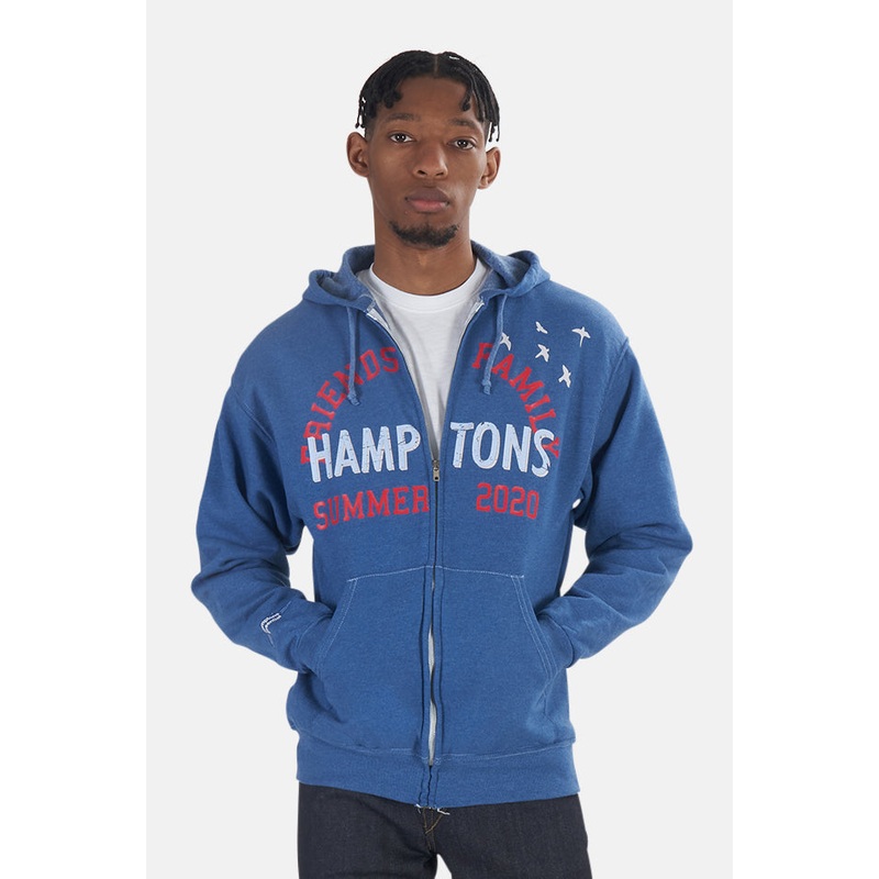 Friends + Family Hoodie Heather Blue