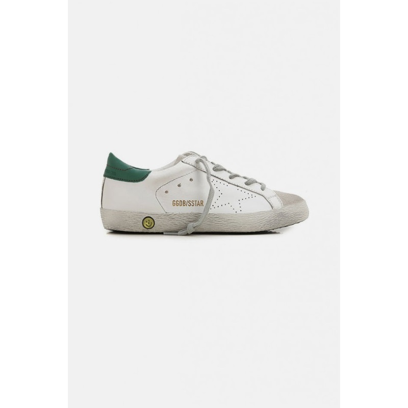 Kids Super-Star Low Top Sneaker White/Green