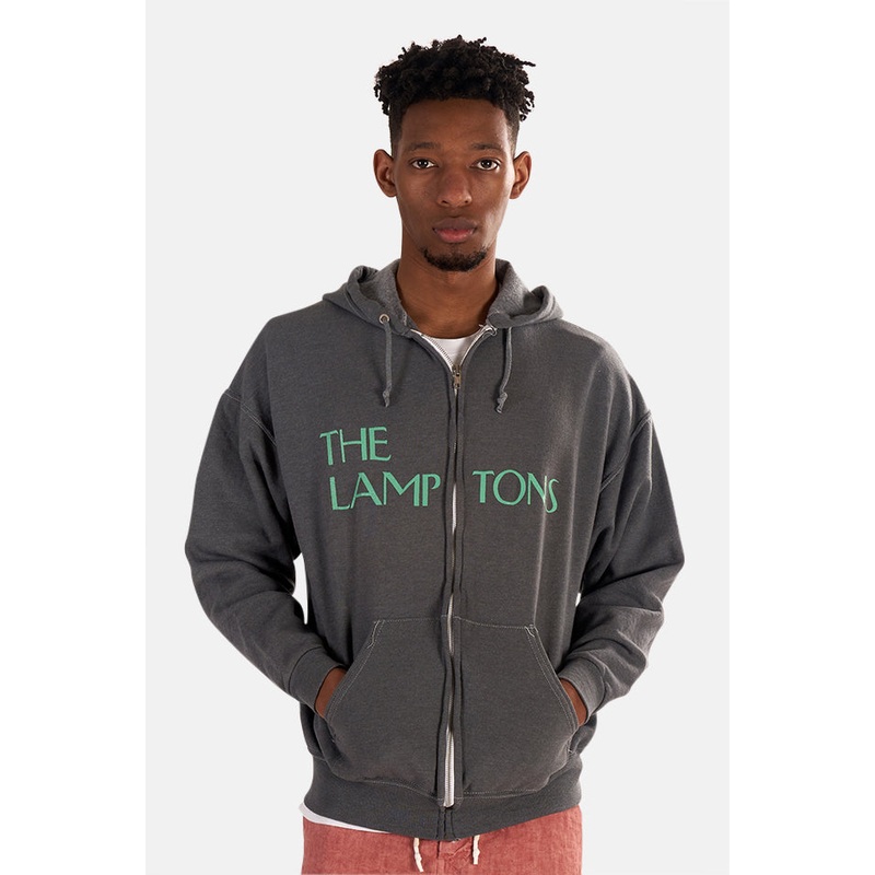 Lamptons Hoodie Grey/Teal|XL