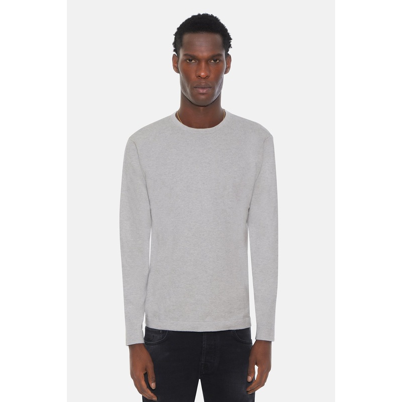 Reade Light Weight Crewneck Light Heather Grey
