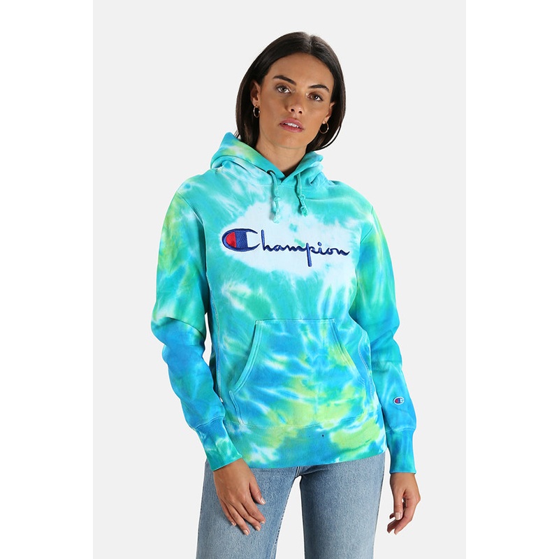 Tie Dye Champion x Blue&Cream Tie Dye Hoodie
