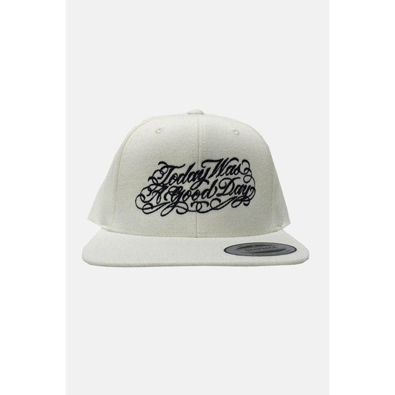 Today Was A Good Day Snapback White