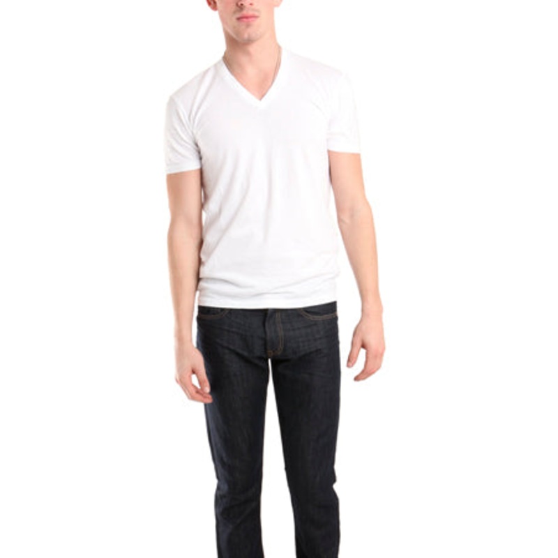 White Spurr by Simon Spurr V Neck Tee