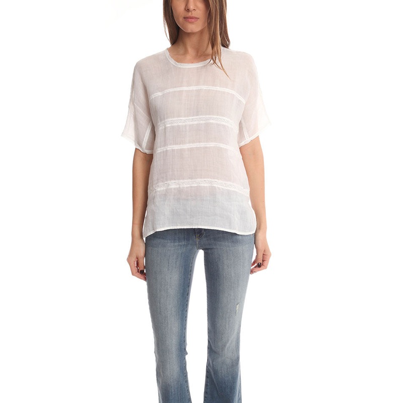 White Vince Lace Insert Top|XXS|XS|S|M|L|XL