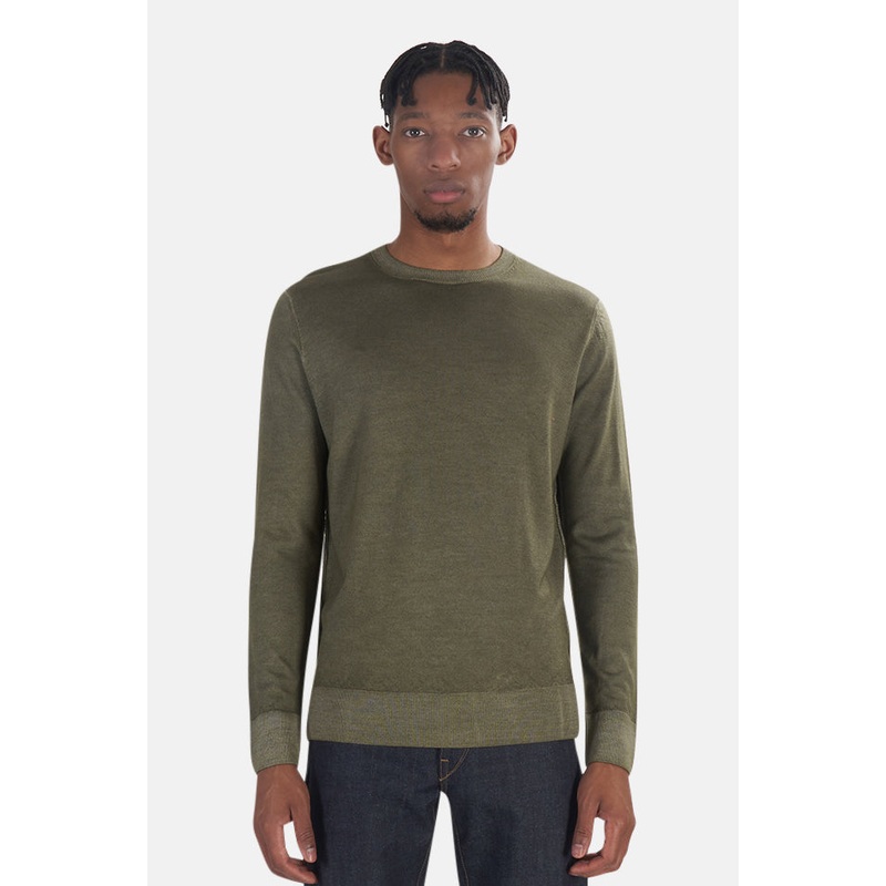 Wool Cashmere Sweater Army Green