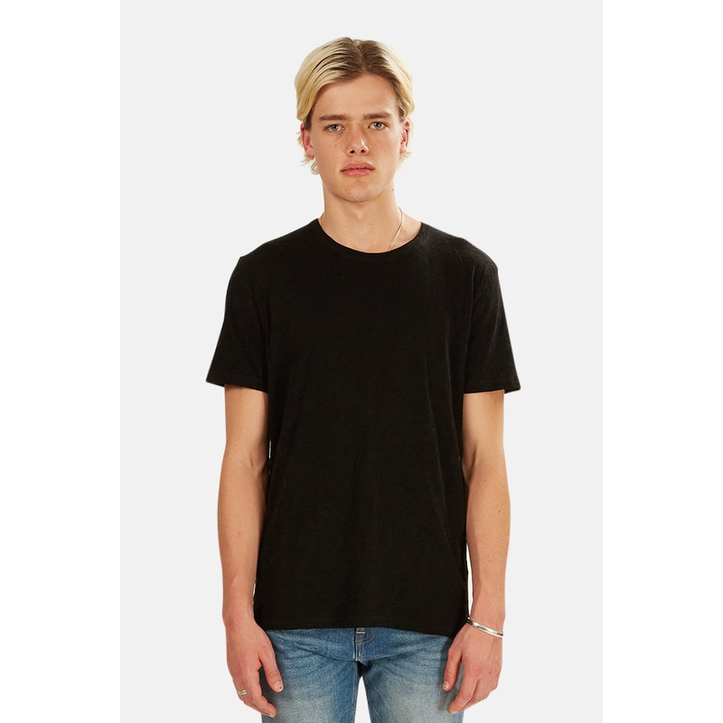 Black ATM Slub Crew Tee|XXS|XS|S|M|L|XL|XXL|XXXL
