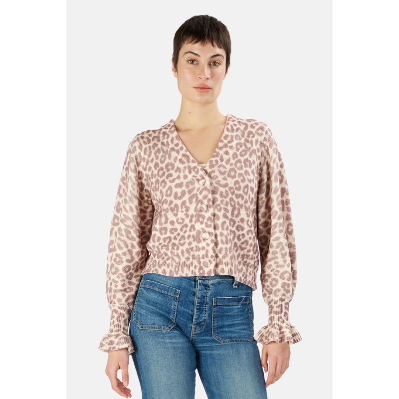 Boscom Cardigan Taupe Skies|XS|S|M
