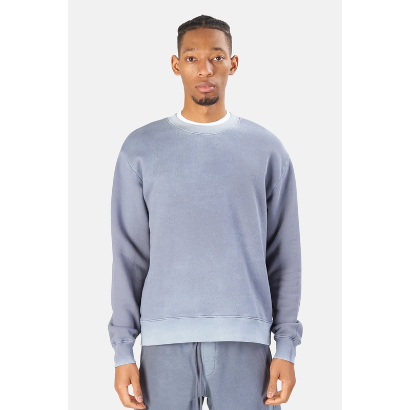 Bronx Crew Sweatshirt Vintage Natural Blue