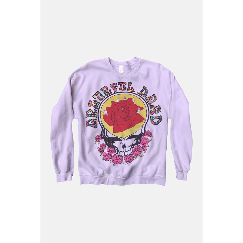 Grateful Dead Rose Sweatshirt Lilac