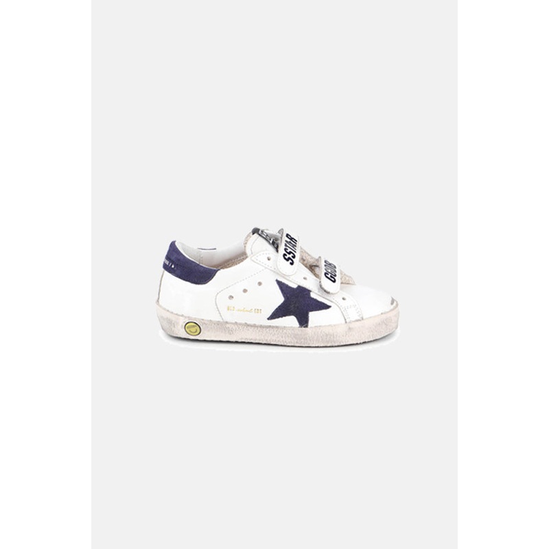 Kids Old School Low Top Sneaker White/Blue Depths Star