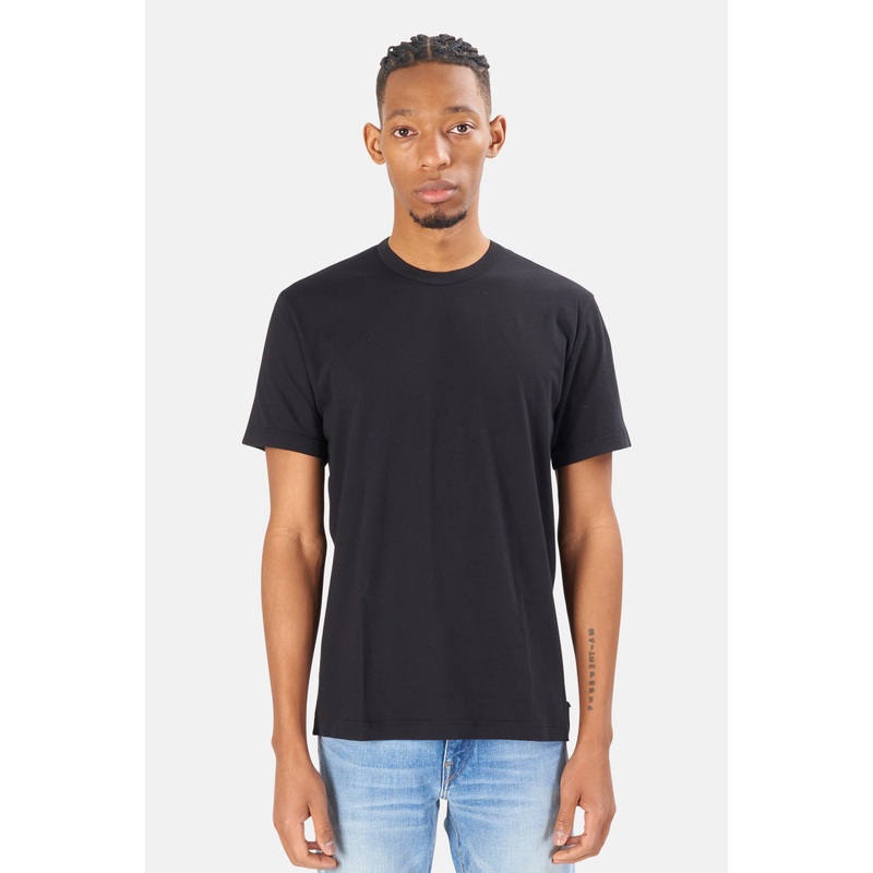 Lightweight Jersey Crew Tee Black