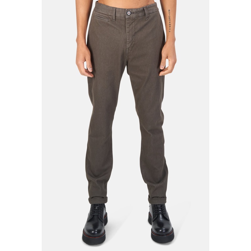 The Axe Denit Chino Pant Military Green