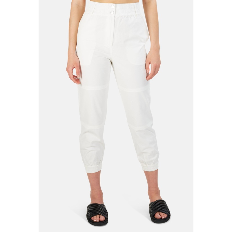 Arid Twill Seamed Trouser Ecru