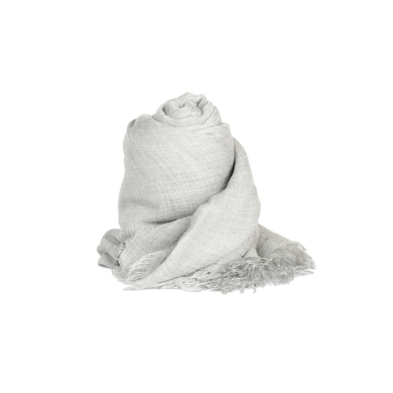 Azzurra Cashmere Modal Scarf Light Grey