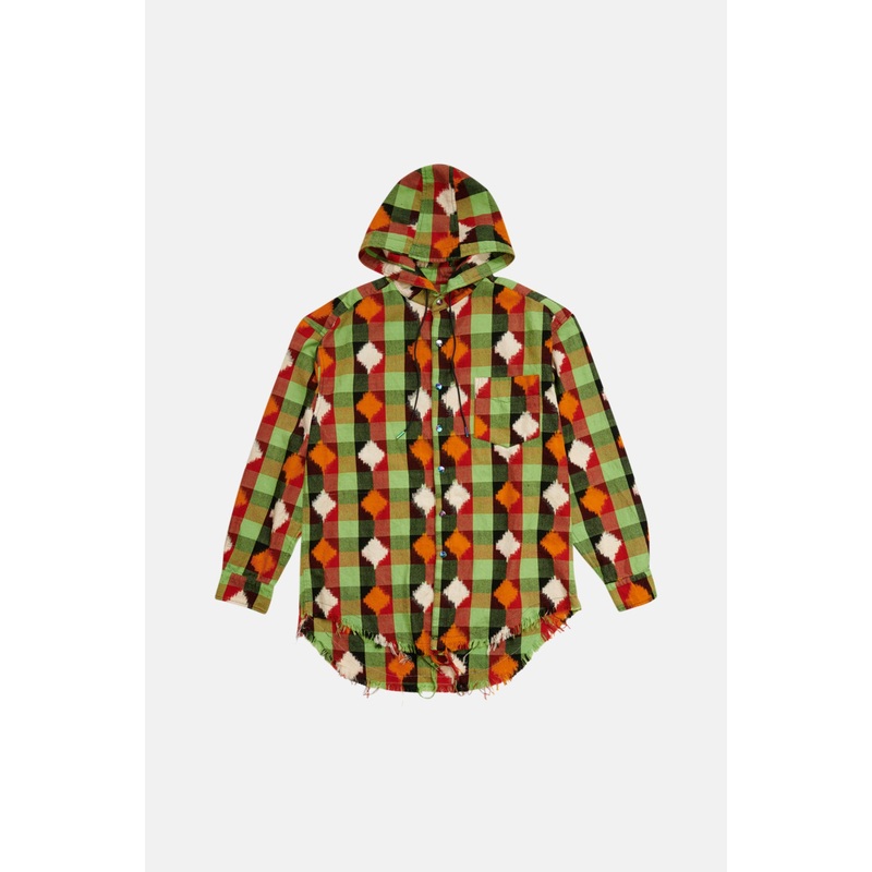 Ikat Hooded Shirt Multi|M|L|XL