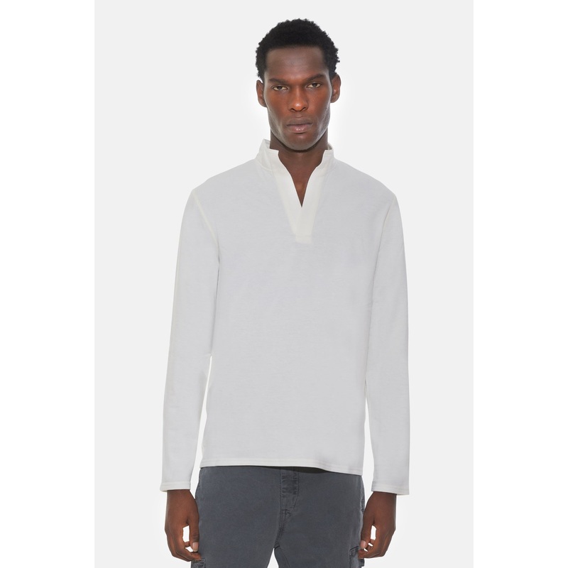 Mason Pop Collar Pullover Off White