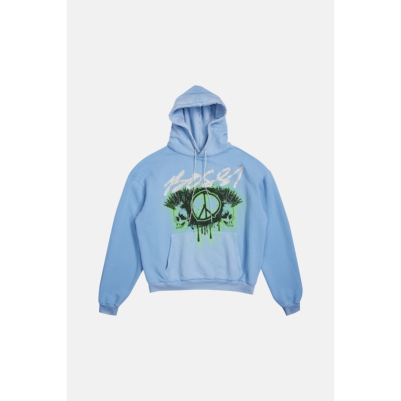 Peace in Death Hoodie Columbia Blue