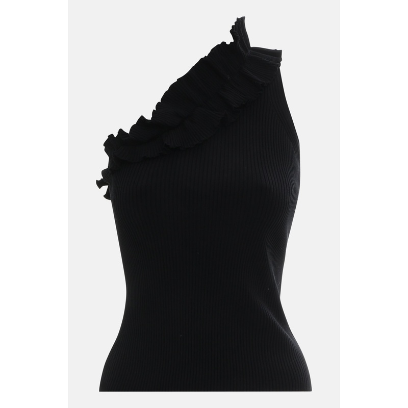 Postcard Asymmetric Tank Black