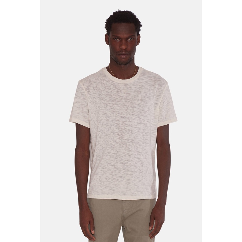 Short Sleeve Slub Tee Cream|S|M|L|XL|XXL