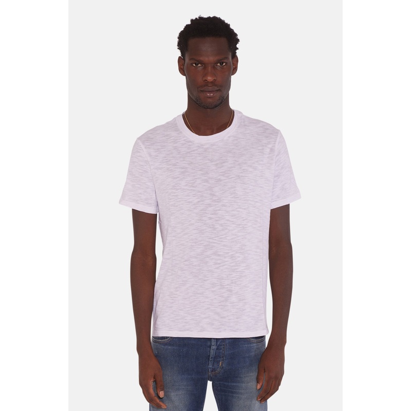 Short Sleeve Slub Tee White|XS|S|M|L|XL|XXL