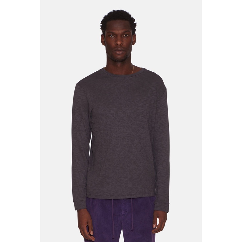 Slub Long Sleeve Tee Midnight|S|M|L|XL|XXL