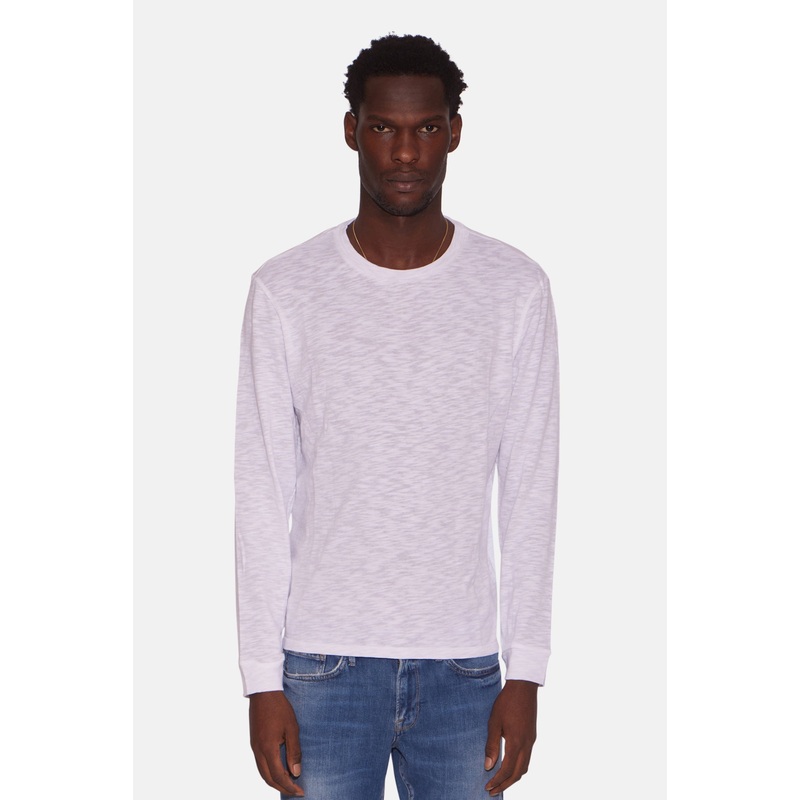 Slub Long Sleeve Tee White|S|M|L|XL|XXL
