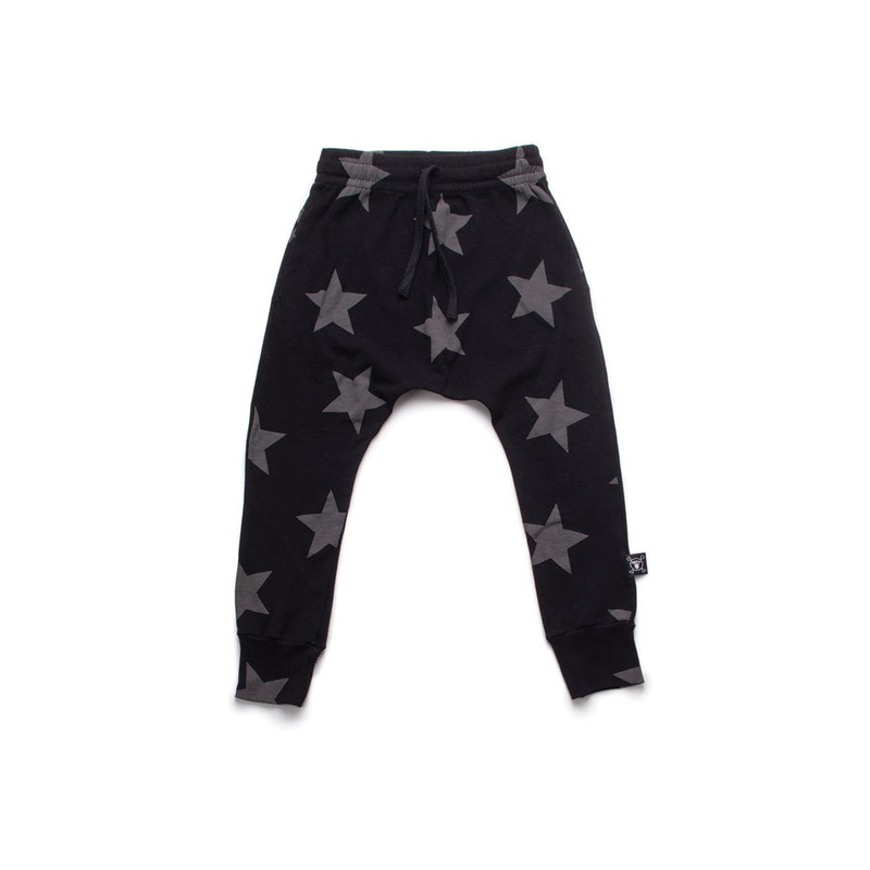 Star Baggy Pants Black|4-5Y|10-11Y