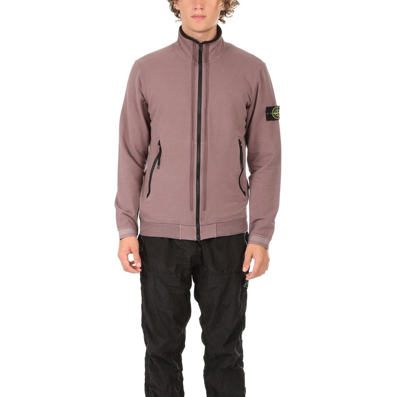 Zip Up Fleece Sweatshirt Pink Quartz