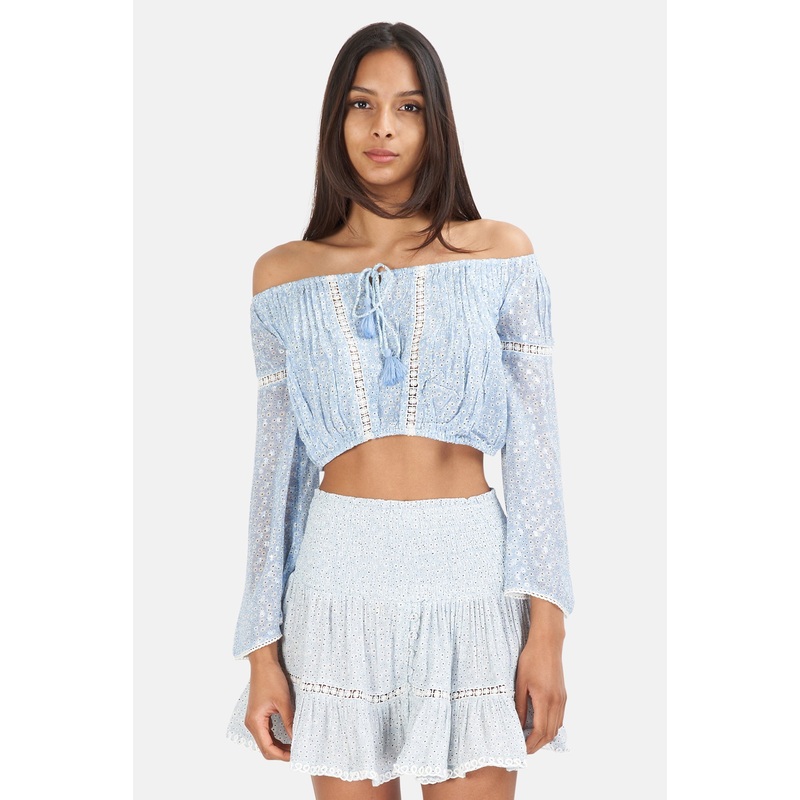 Bandol Flowers Top Azur|S|M