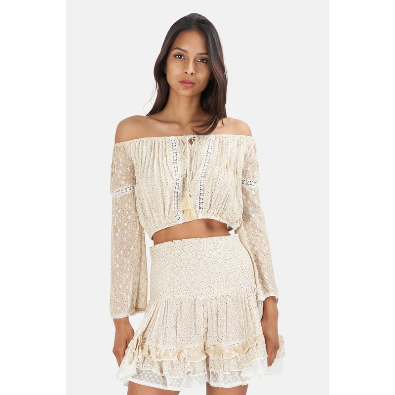 Bandol Flowers Top Sable|S|M