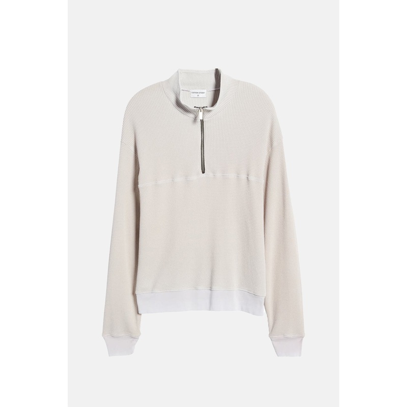 Cooper Thermal Half Zip Vintage White Stone