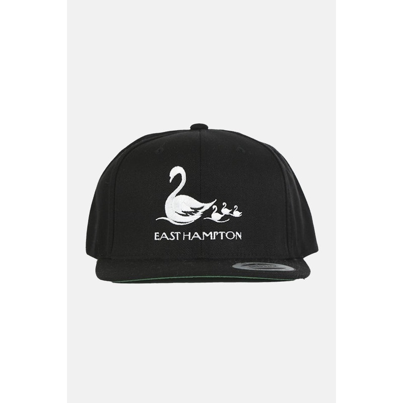 East Hampton Goose Snapback Black/White Font