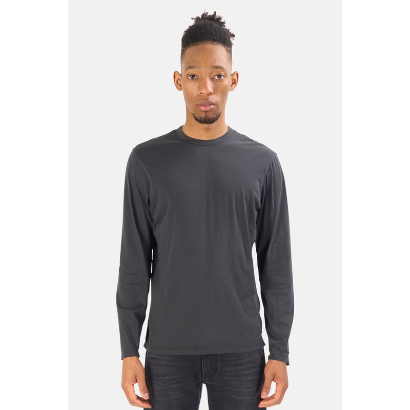 Elevated Lotus Jersey Long Sleeve Tee Carbon