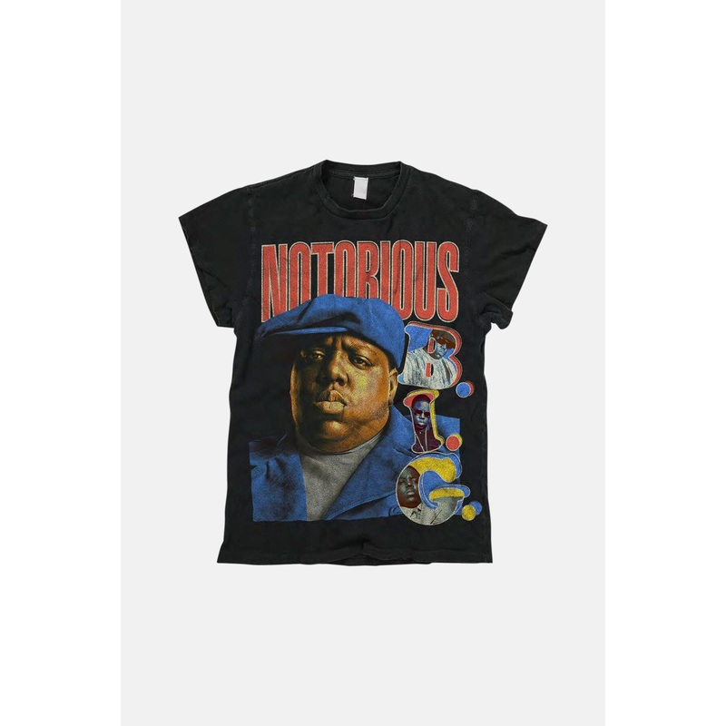 Notorious BIG Tee Coal Pigment