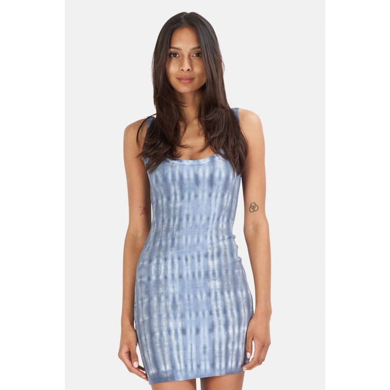 Verona Mini Dress Blue Stone Ripple
