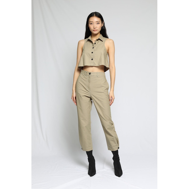 Arid Twill Ankle Tab Pants Moss