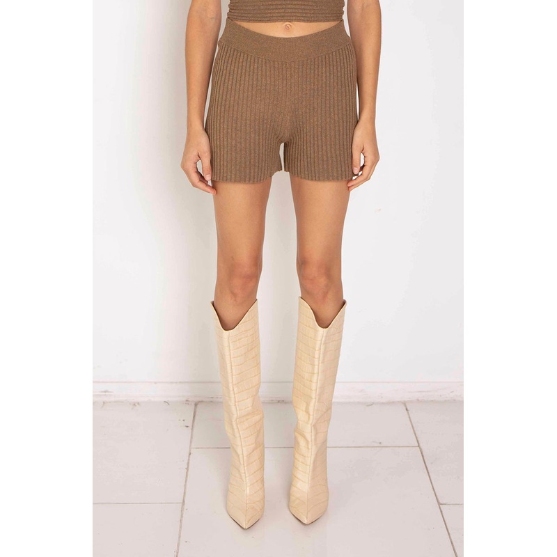 Blended Knit Shorts Tanlines|XS|S|M