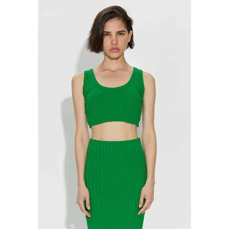 Capri Crop Tank Kelly Green|XS|S|M