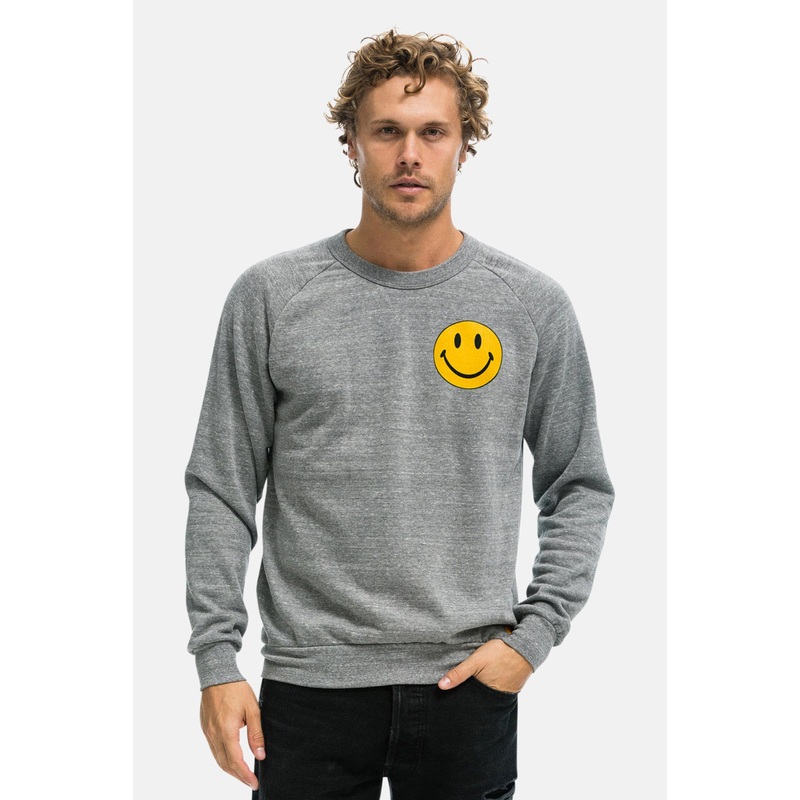 Smiley 2 Sweatshirt Heather Grey
