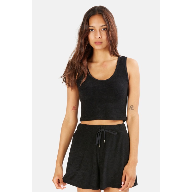 Zo Cropped Tank Black|XXS|XS|S|M|L